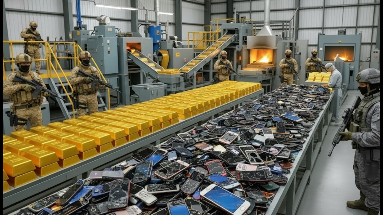 Unbelievable Amount of Gold Found in Discarded Phones!