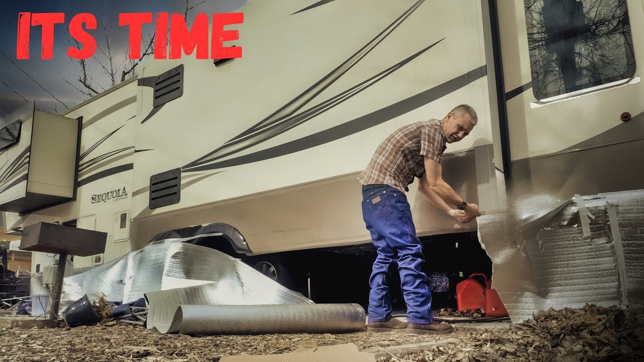 RV Life: Removing the Skirt After a Long Winter