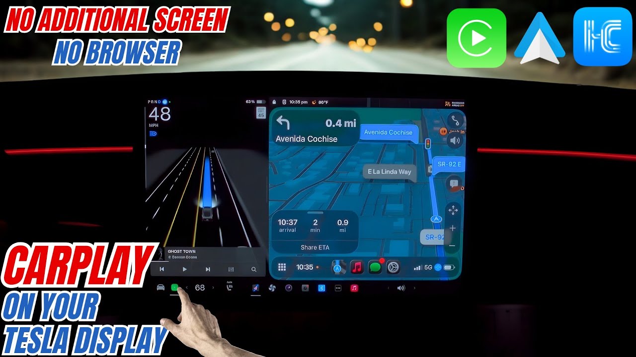 Tesstudio CarPlay on Your Tesla Screen: No Browser Needed