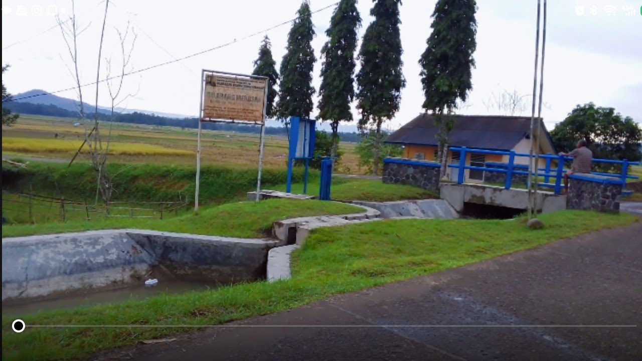 Suasana hujan tambah sahdu Menjelang Lebaran di kampung tengah Sawah waktu musim panen