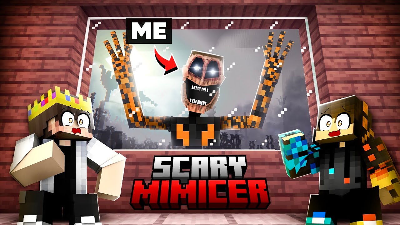 I Became SCARY MIMICER To Troll My Friends..!