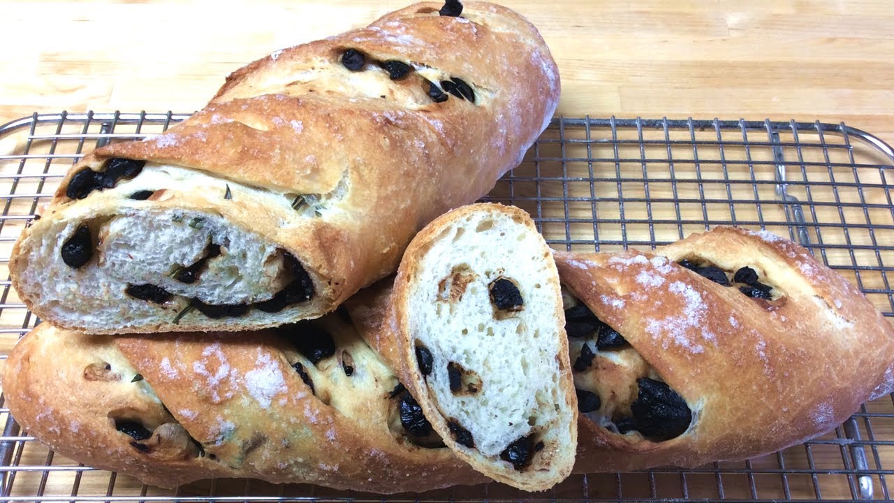 Olive Rosemary Bread With Sea Salt