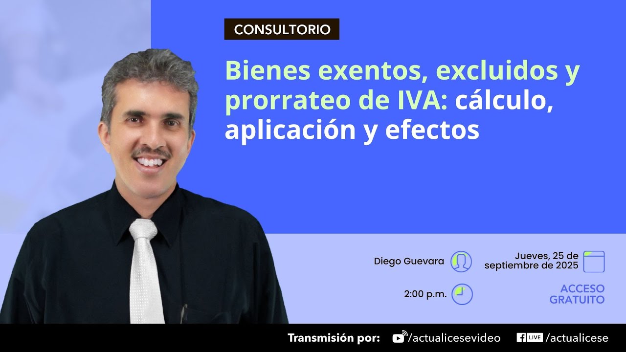 Bienes exentos, excluidos y prorrateo de IVA: c&aacute;lculo, aplicaci&oacute;n y efectos