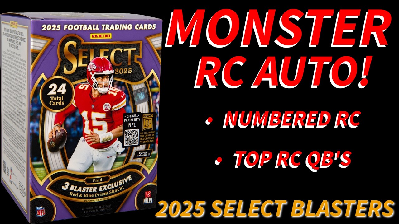 MONSTER ROOKIE AUTO! 2025 Select Football Blasters #footballcards #packopening #ashtonjeanty #nfl