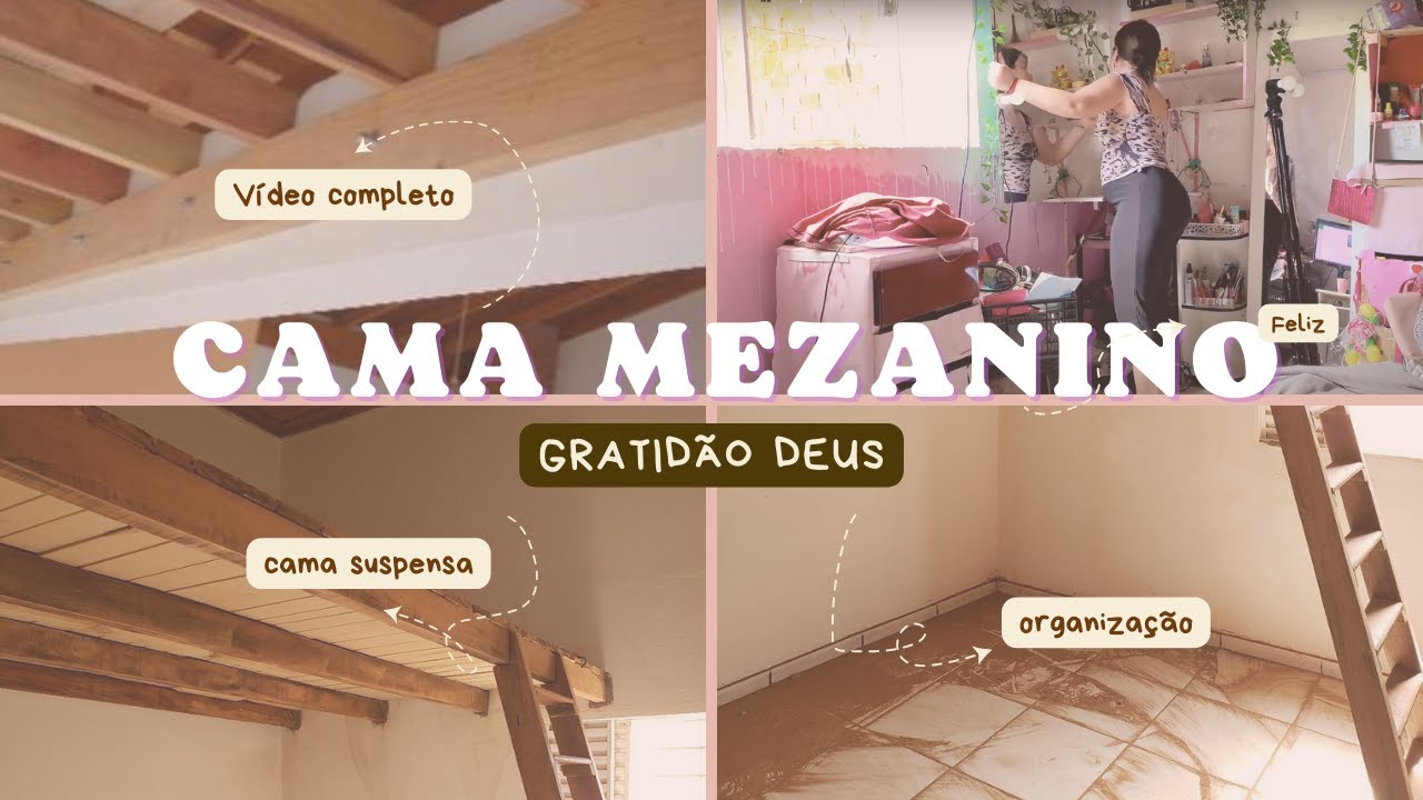 DOBRO de ESPAÇO para seu quarto, cama mezanino fácil de fazer| ANNA VALADÃO