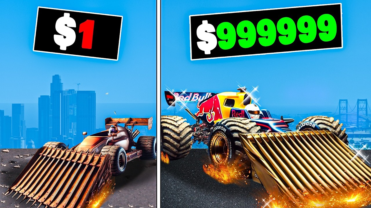 $1 to $1,000,000 F1 Ramp Car in GTA 5