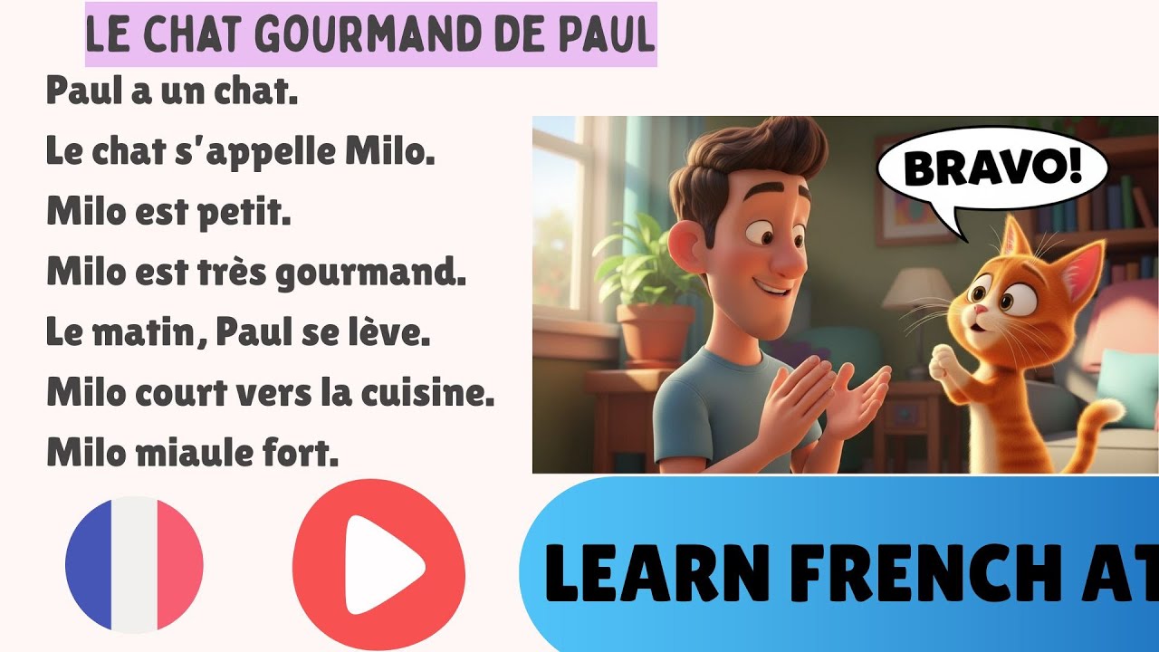 Histoire amusante en français A1 🇫🇷 | Apprendre le français facilement (sous-titres FR & EN)