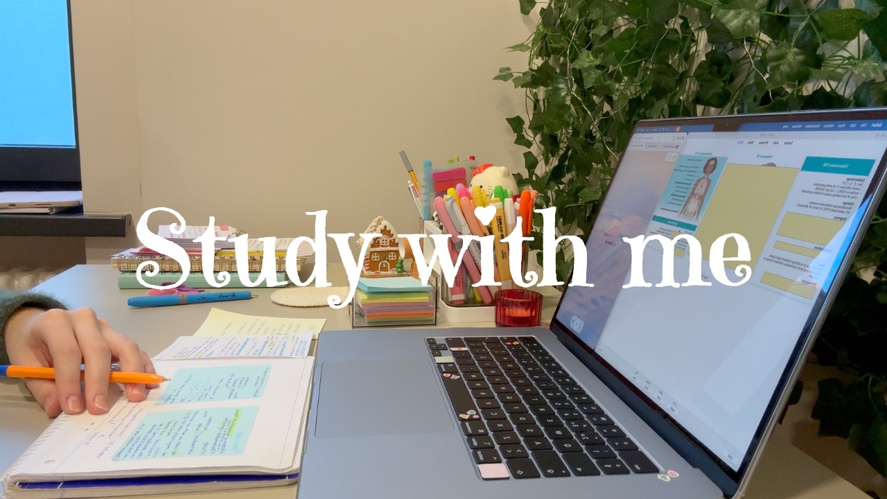 📚 4 HOUR STUDY WITH ME | pomodoro 60/10 + rain sounds