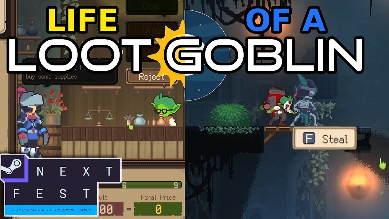 Stealing by night, selling by day | Goblin Vyke: The Thief Tycoon (Next Fest Demo)