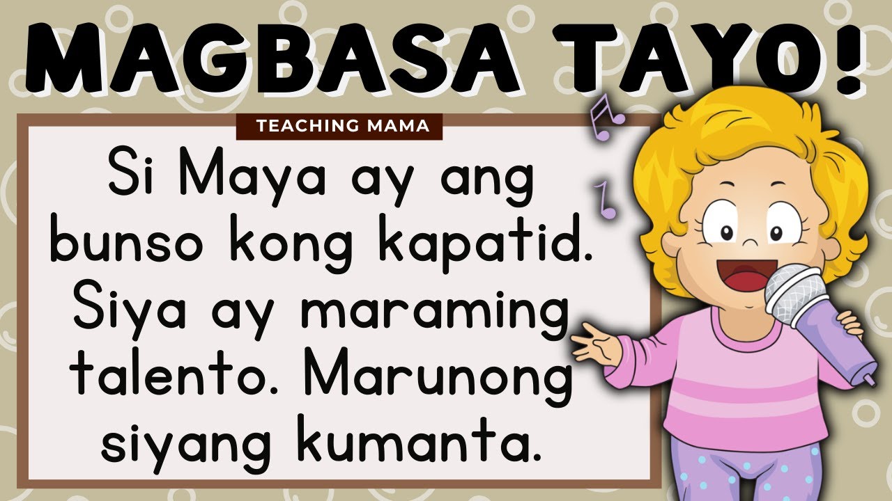 MAGBASA TAYO! | Pagsasanay sa Pagbasa ng Tagalog | Teaching Mama