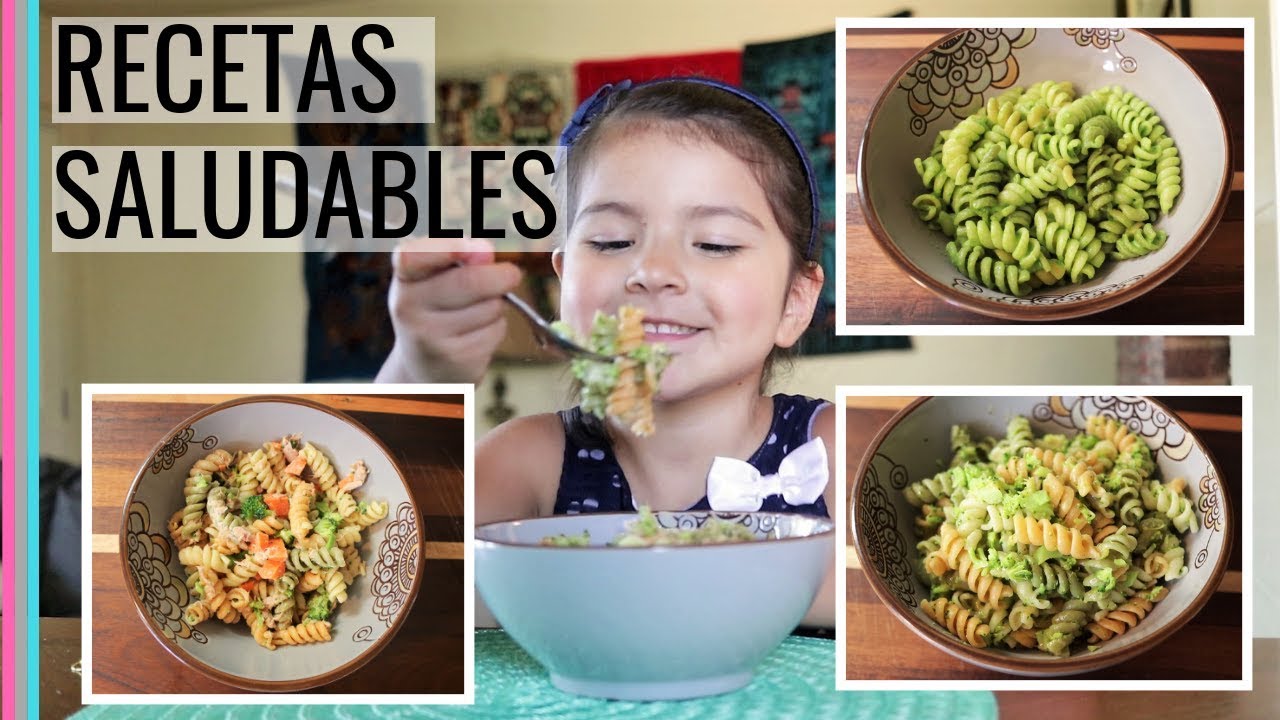 3 IDEAS FACILES DE COMIDA PARA NIÑOS CON PASTA DE COLORES