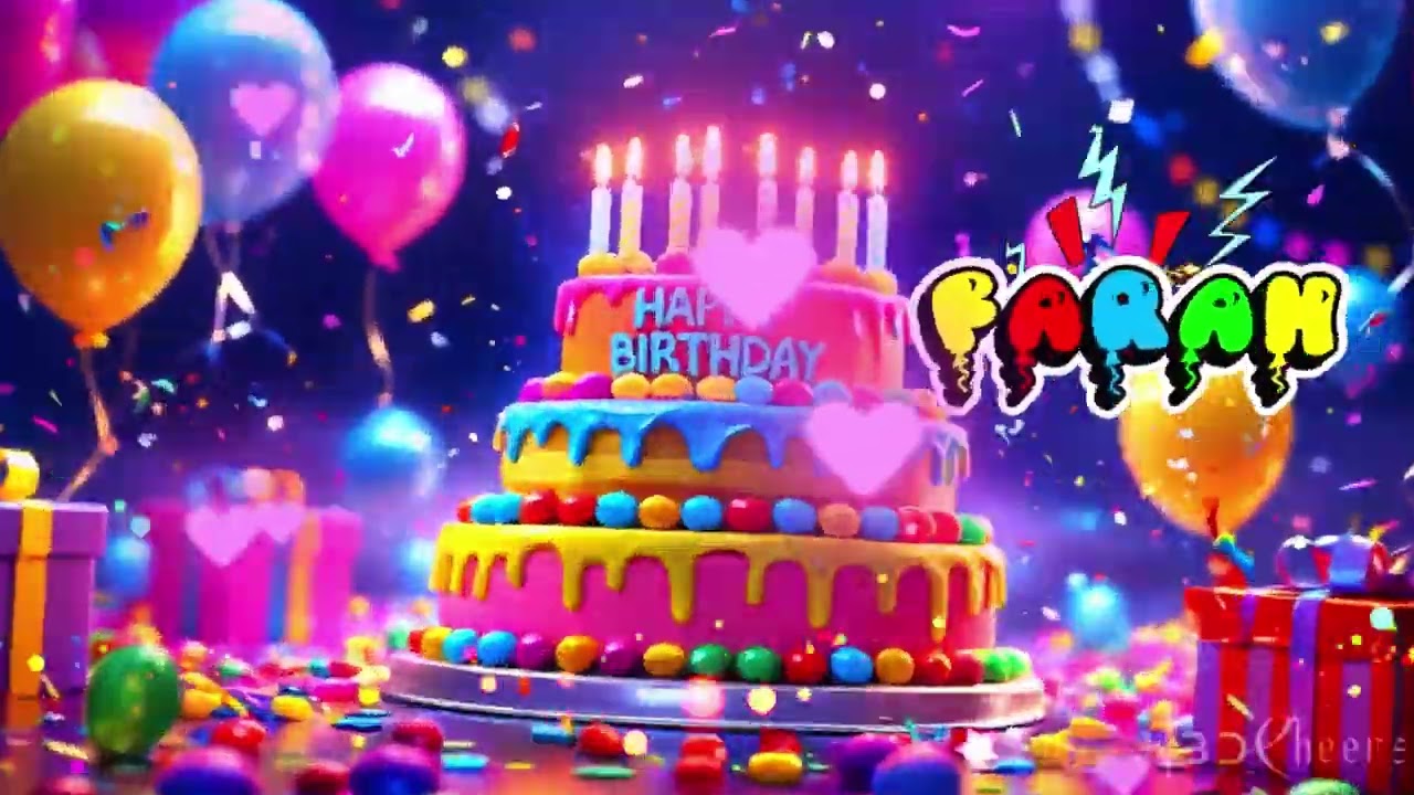 С днем ​​рождения, Фарах! – Специальная поздравительная песня с именем Фарах.