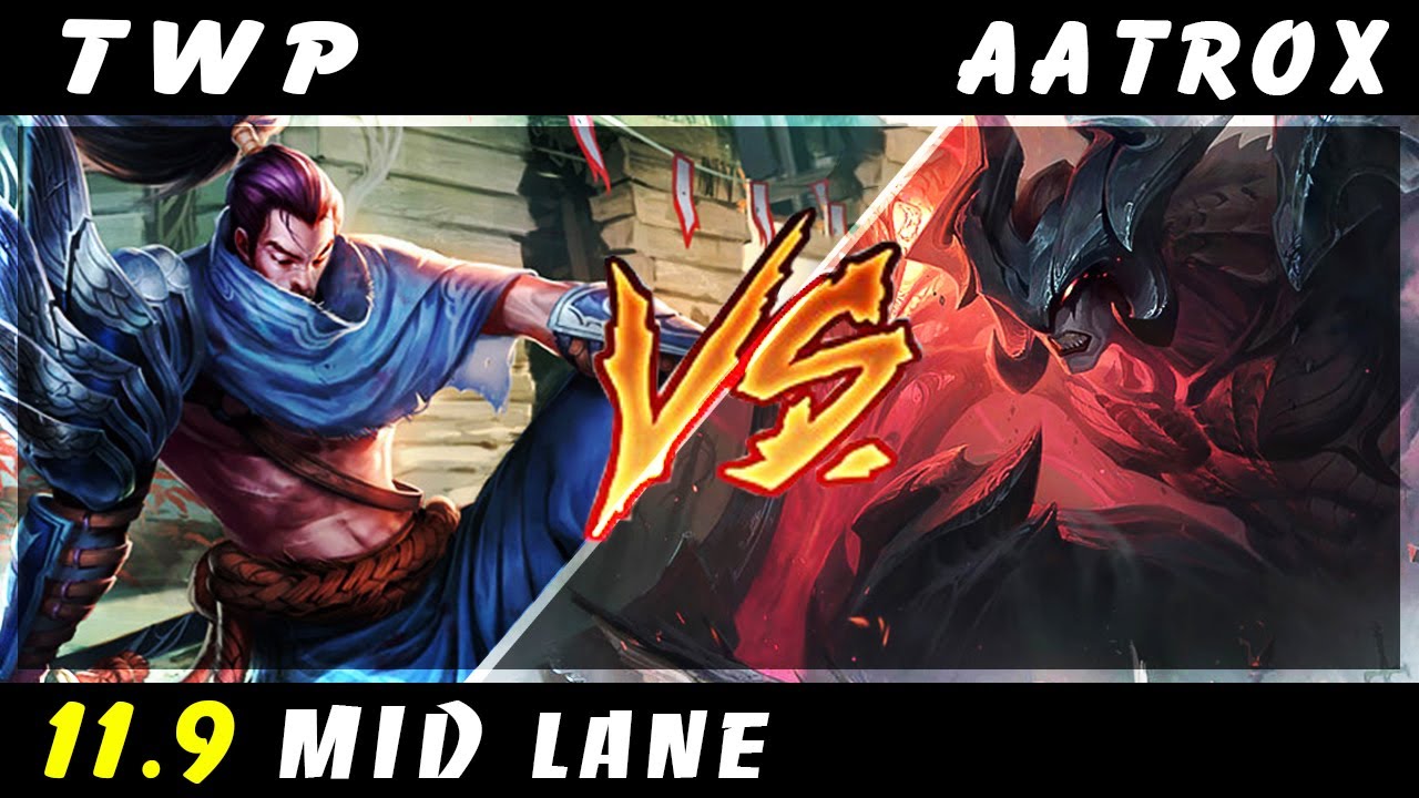 TheWanderingPro - Yasuo vs Aatrox MID Patch 11.9 - Yasuo Gameplay