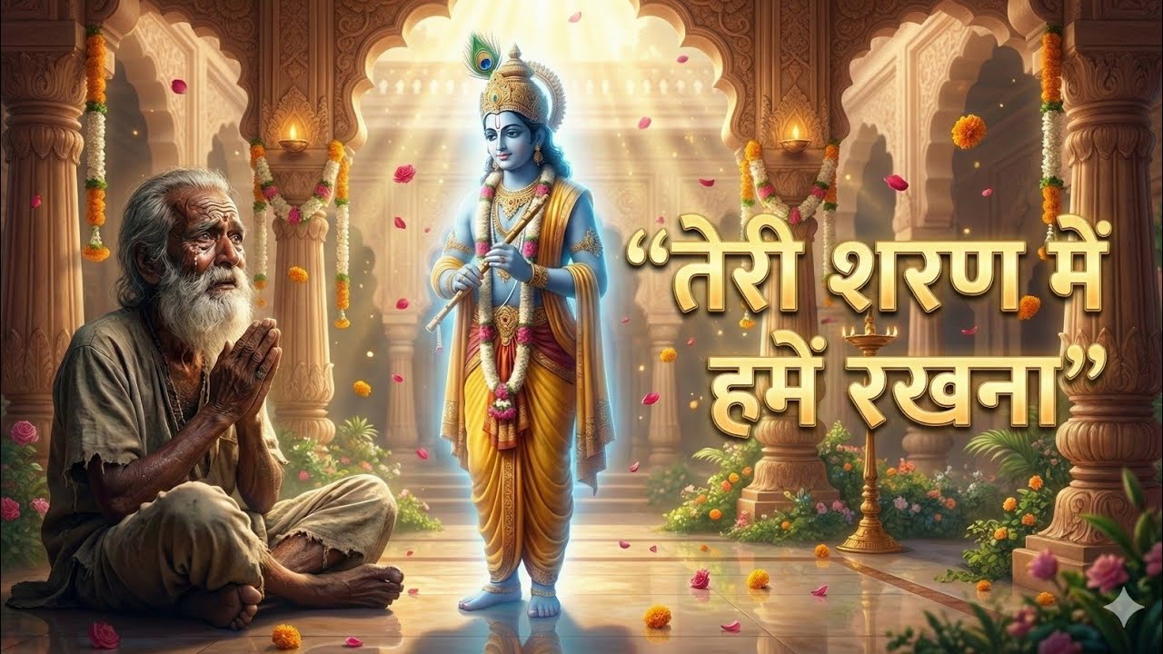तेरी शरण में हमें रखना | जब मन भटक जाए… ये भजन सुन लेना 🙏| Very Emotional Krishna Bhajan