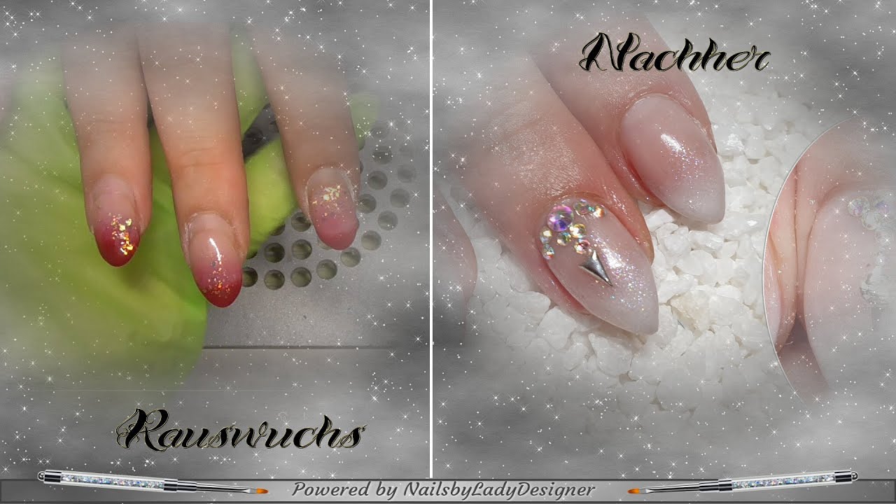 Fast Babyboomer mit Strass und Glitzer / NailsbyLadyDesigner