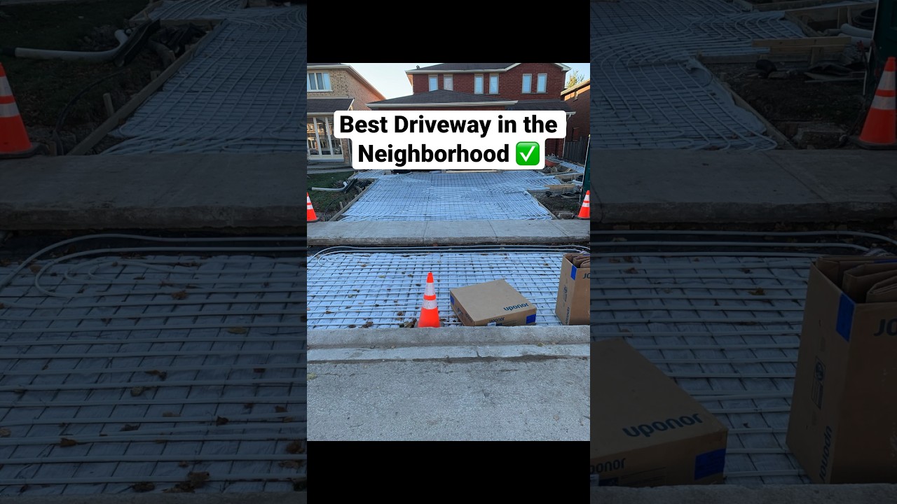 How Heated Driveways are Built Major Snow Removal Utility for Best Driveways #construction