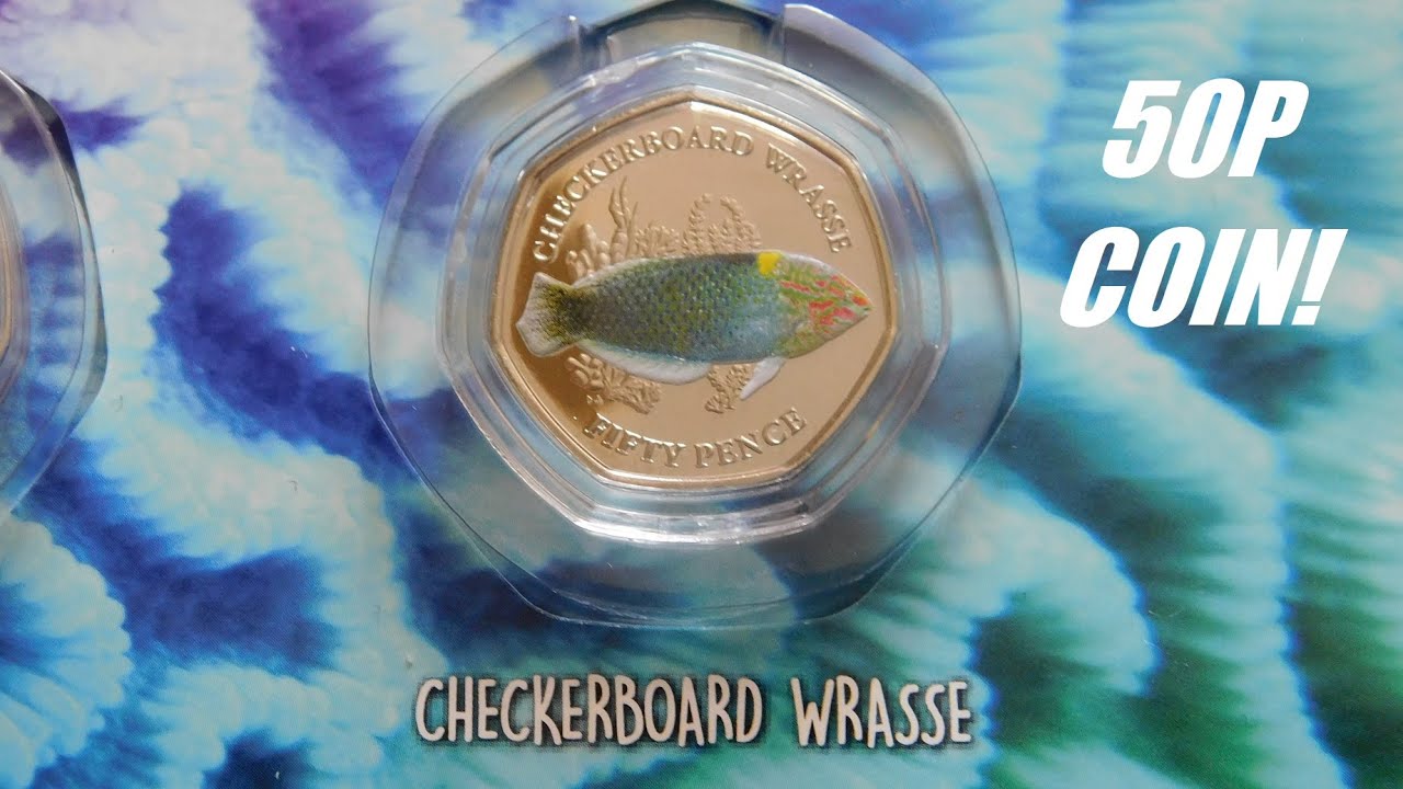 Pobjoy Mint 'Checkerboard Wrasse' 50p Coin! #POBJOYMINT #50PCOIN