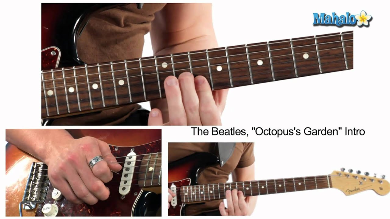 How to Play Octopus's Garden Intro by The Beatles on Guitar