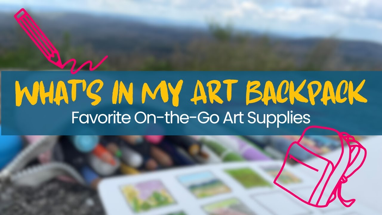 What’s in My Art Backpack 🎒 | Favorite On-the-Go Sketchbook & Art Supplies