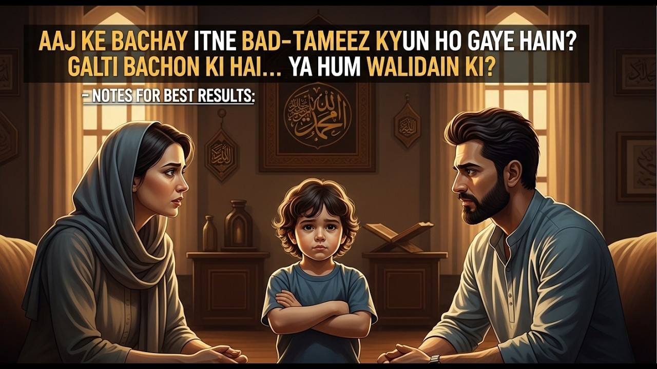 🕊️ Farmanbardar Bache Kahan Gaye? Bad-Tameezi Ki Asal Wajuhat aur Sunnat-e-Nabvi ﷺ Ki Roshni#fazail