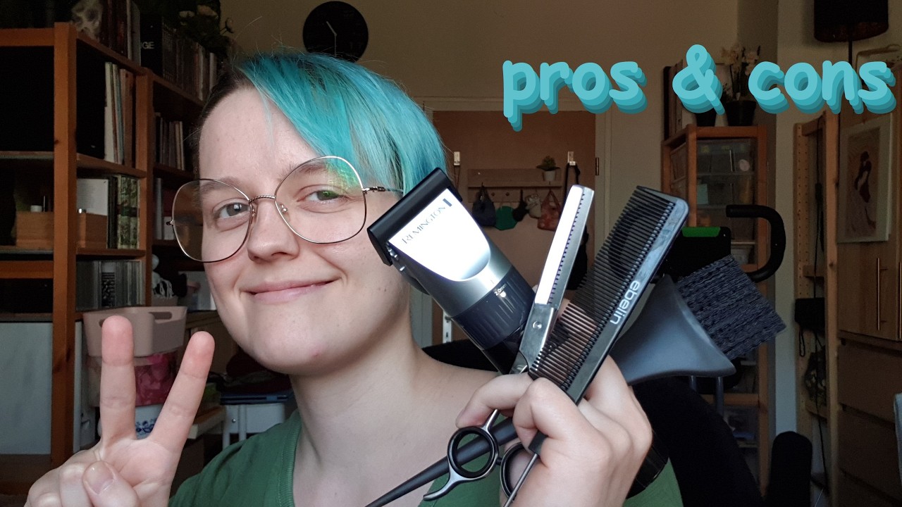 the pros and cons of cutting your own hair