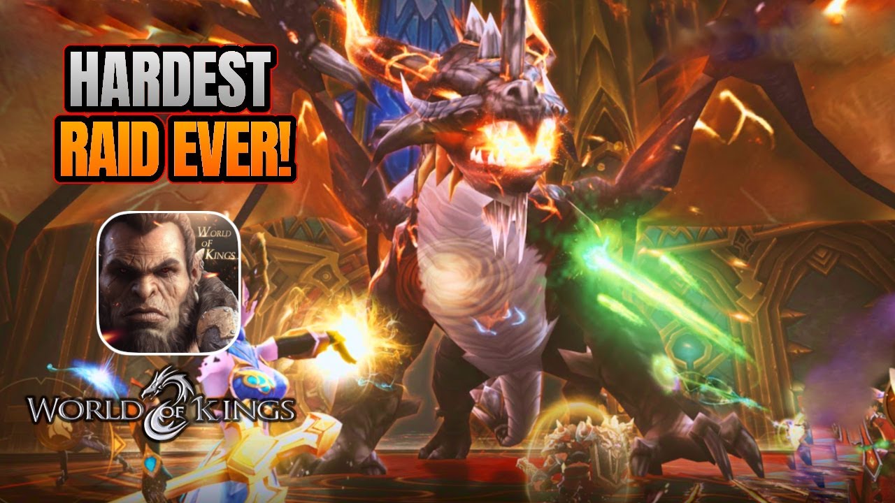 Hardest 25 Man Raid Mobile | World of Kings MMORPG 🔥