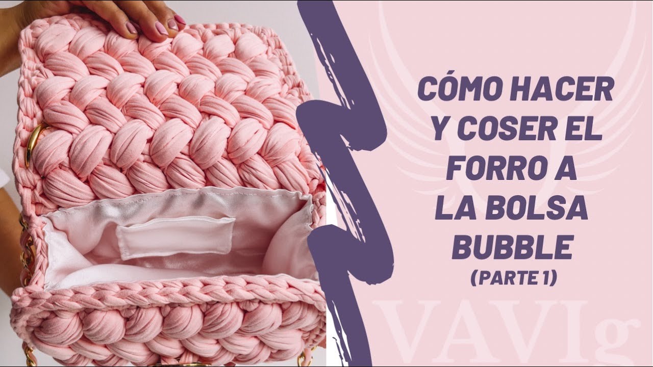 Como Hacer y Coser el forro a tu bolsa tejida (Parte 1 - Haciendo el forro)