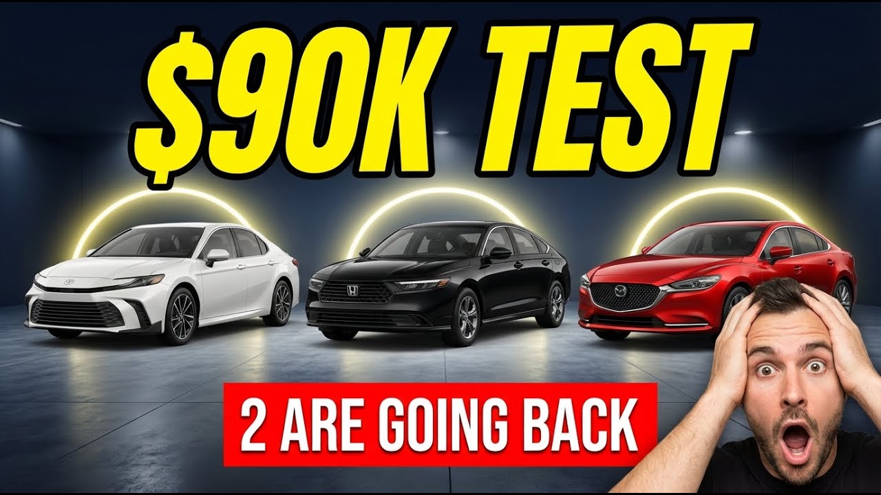2025 Toyota Camry vs Honda Accord vs Mazda 6 – I Spent $90K to Find the TRUTH
