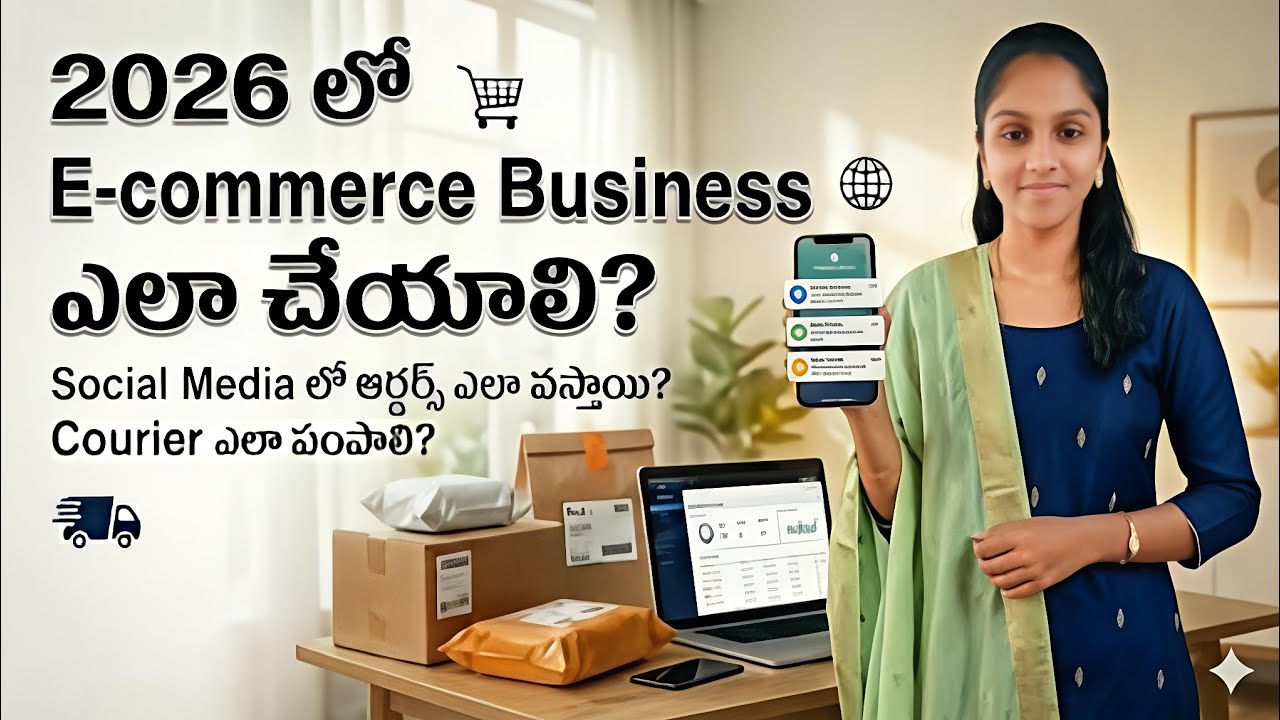 2026 లో ఇంటి నుంచే Ecommerce బిజినెస్ స్టార్ట్ చేయండి | orders+ courier పూర్తి గైడ్ | Shirisha Talks