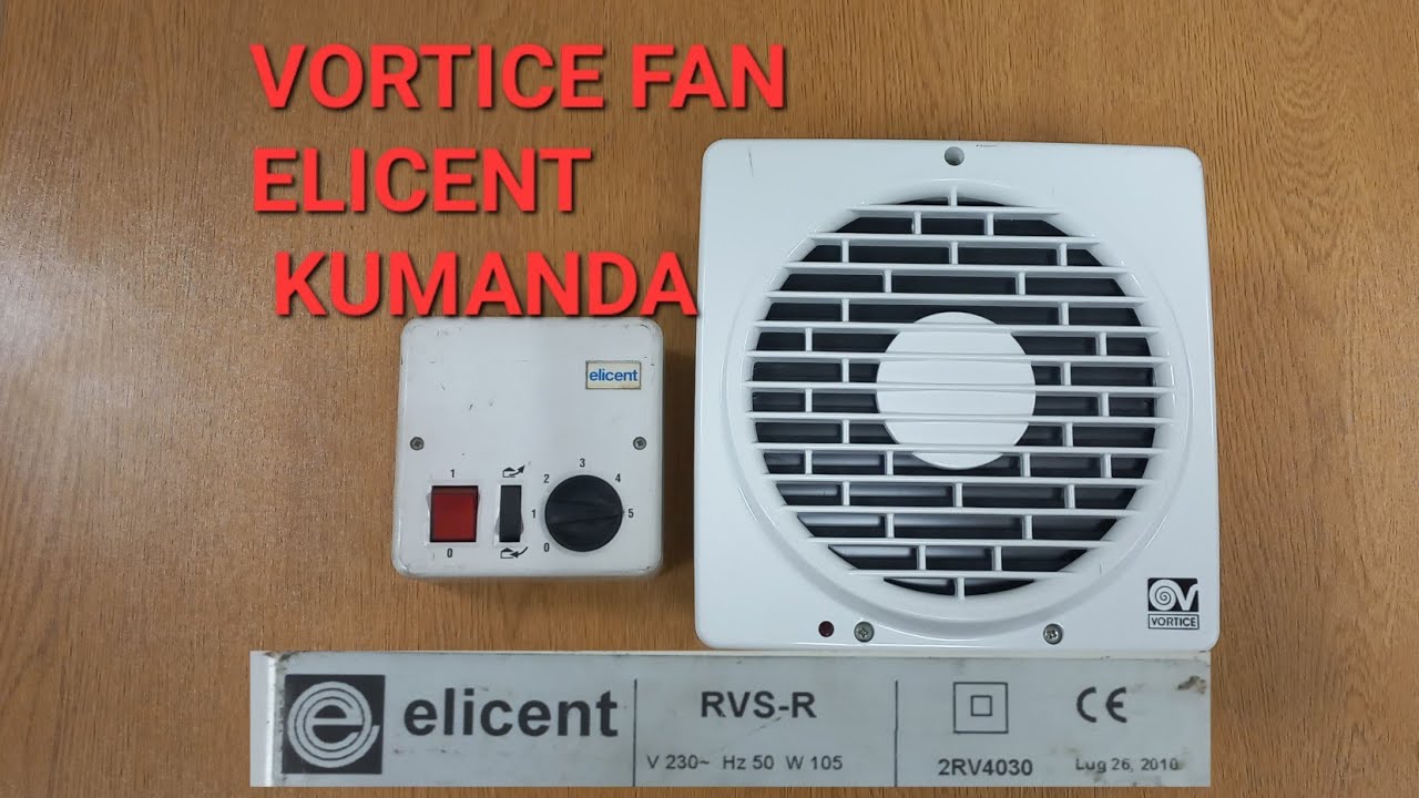 VORTICE FAN ELICENT KUMANDA RVS-R