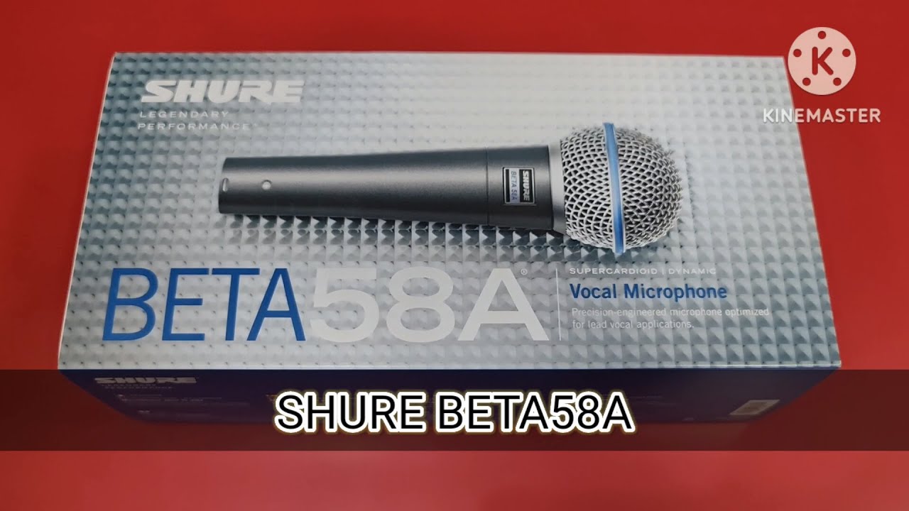 SHURE "BETA 58A" (VOCAL MICROPHONE) UNBOXING. UNCUT.