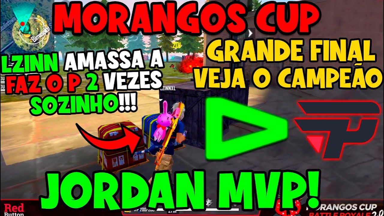 LOUD JORDAN MVP - VEJA O GRANDE CAMPEÃO DA FINAL - LZINN AMASSOU - MELHORES CLIPS FF - MORANGOS CUP