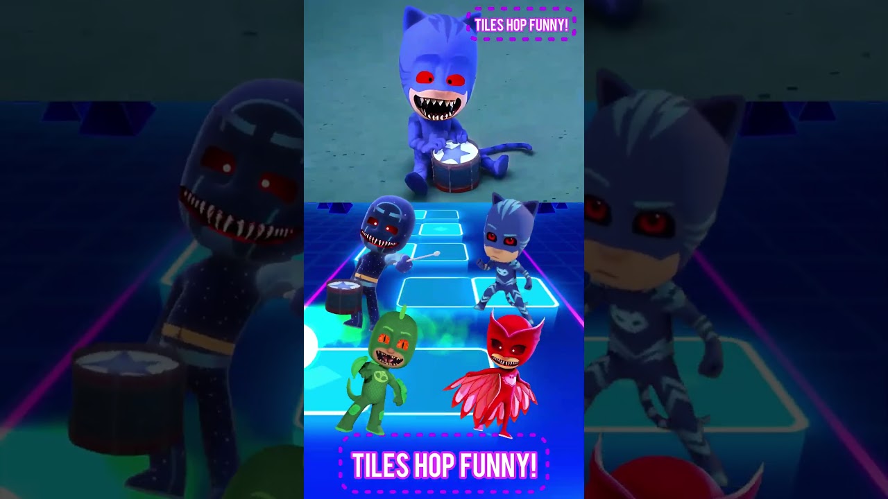 PJ Masks - CatBoy 🆚 Gekko X Dance Song Tiles Hop EDM Rush #shorts