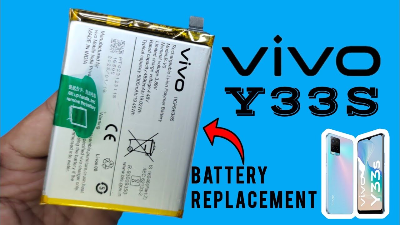 vivo y33s battery replacement | how to change vivo y33s battery #vivo #repair #new