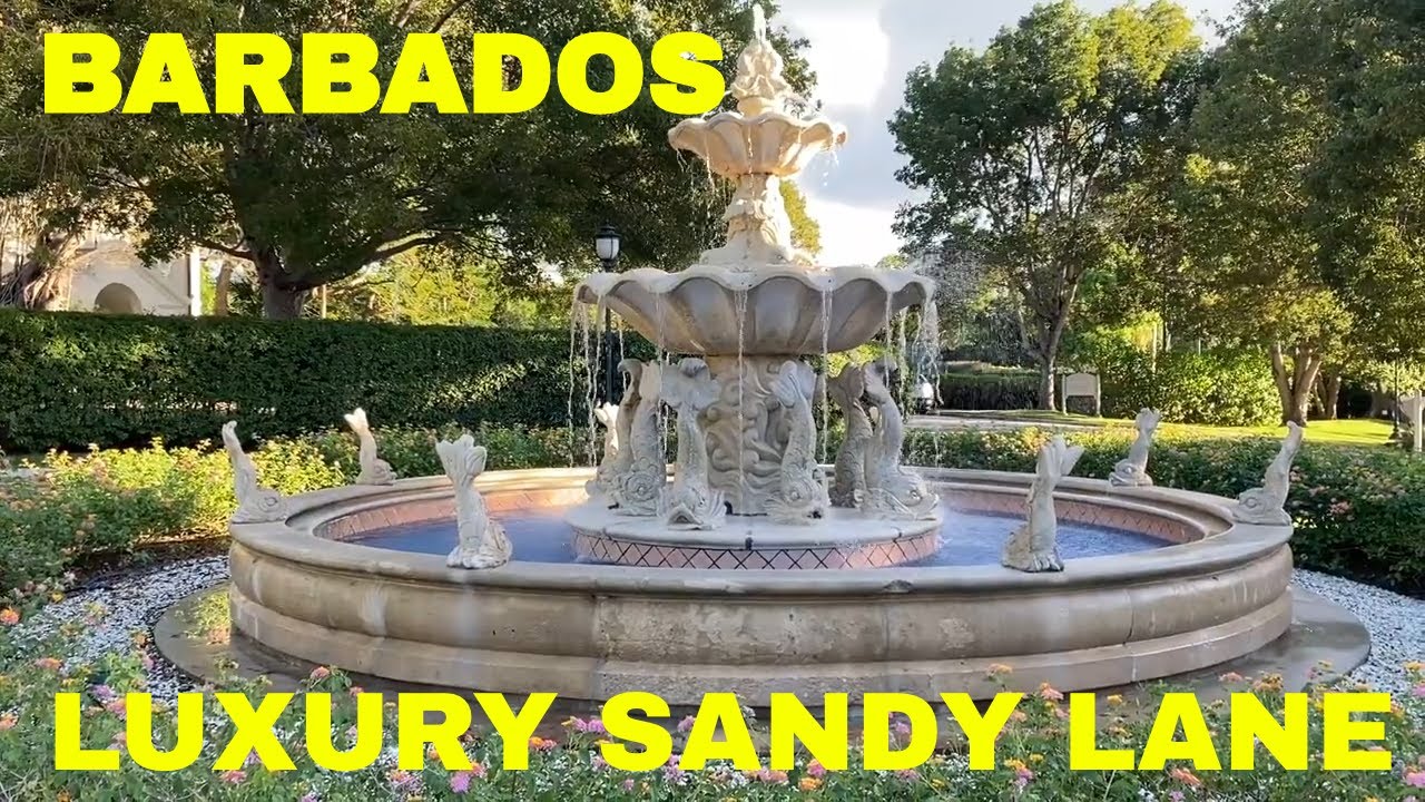 SANDY LANE BARBADOS WALKING TOUR | LUXURY  SANDY LANE NEIGHBOURHOOD