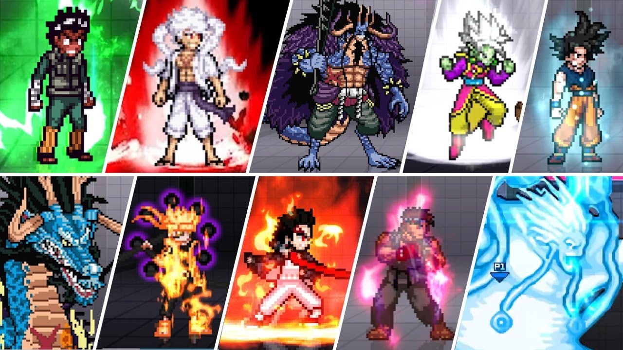 Jump Force Mugen - All New Characters Transformations! (1080HD 60fps) - Form Mugen
