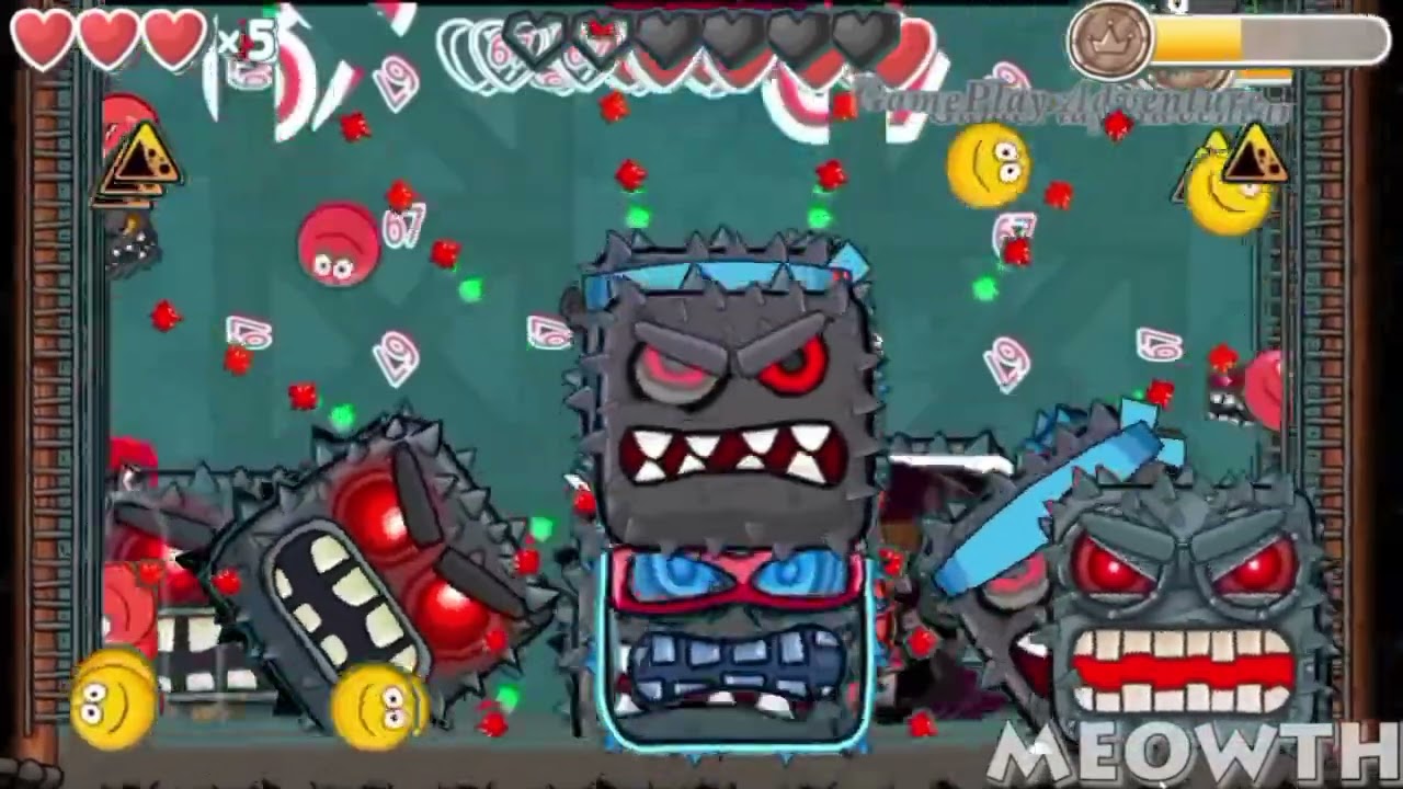 Red Ball 4: @pikadog2864 Bosses + @GamePlayAdventure Bosses