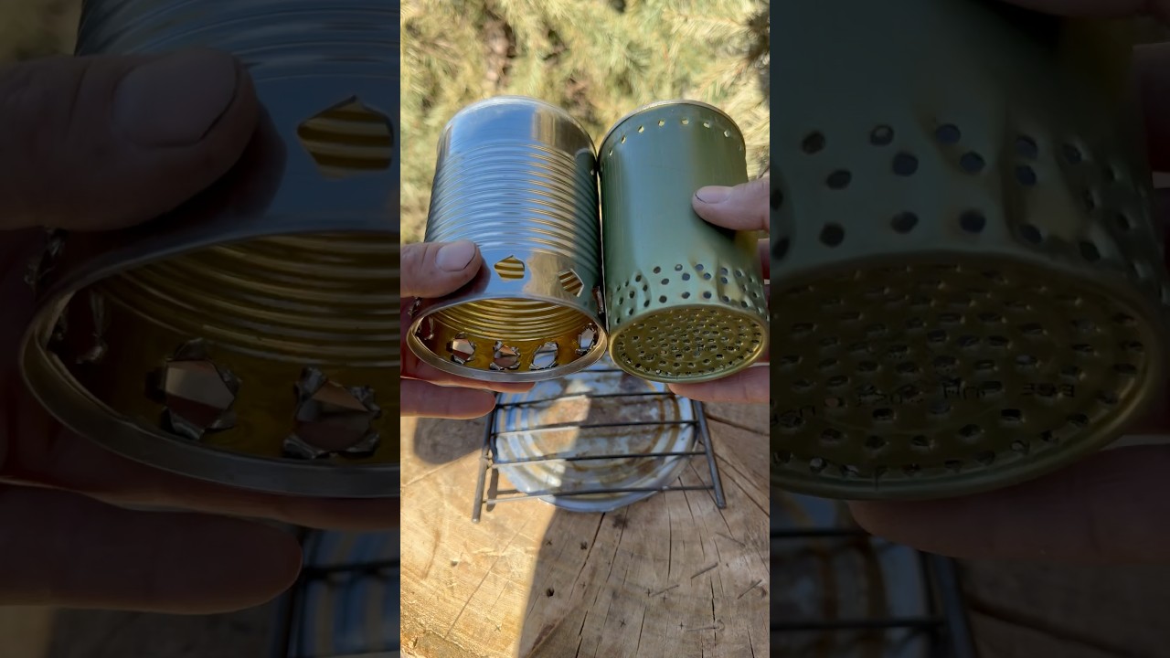 Amazing mini secondary burner with perfect flame #outdoors #survival #bushcraft #camping