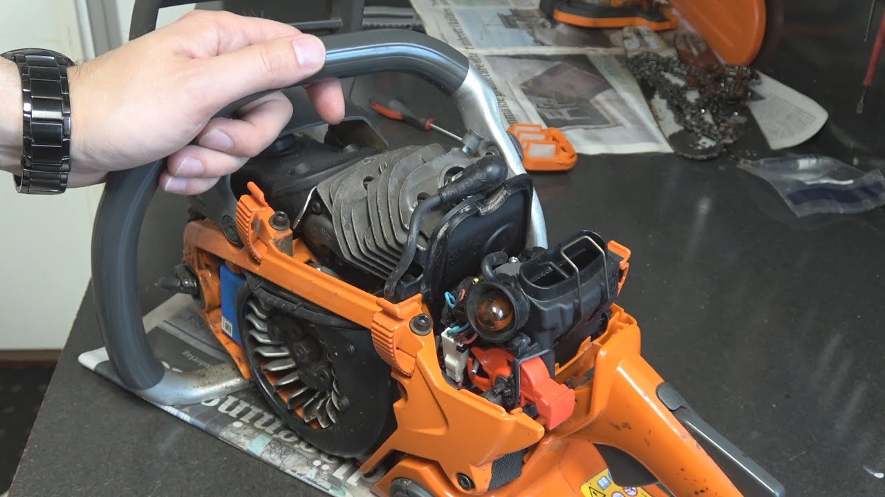 Motorsåg Husqvarna 545 -  byte membran och packningar i förgasare