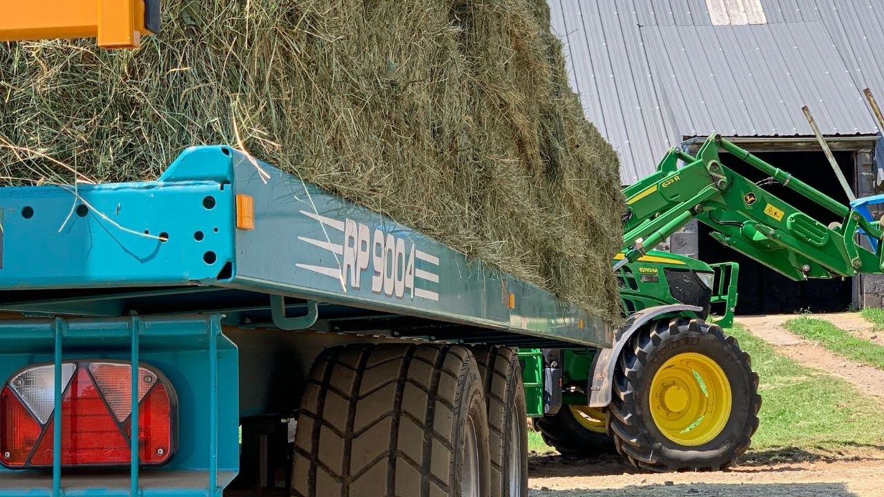 🇫🇷🌾 Pressage et Ramassage  du Foin // FULL JOHN DEERE 💨