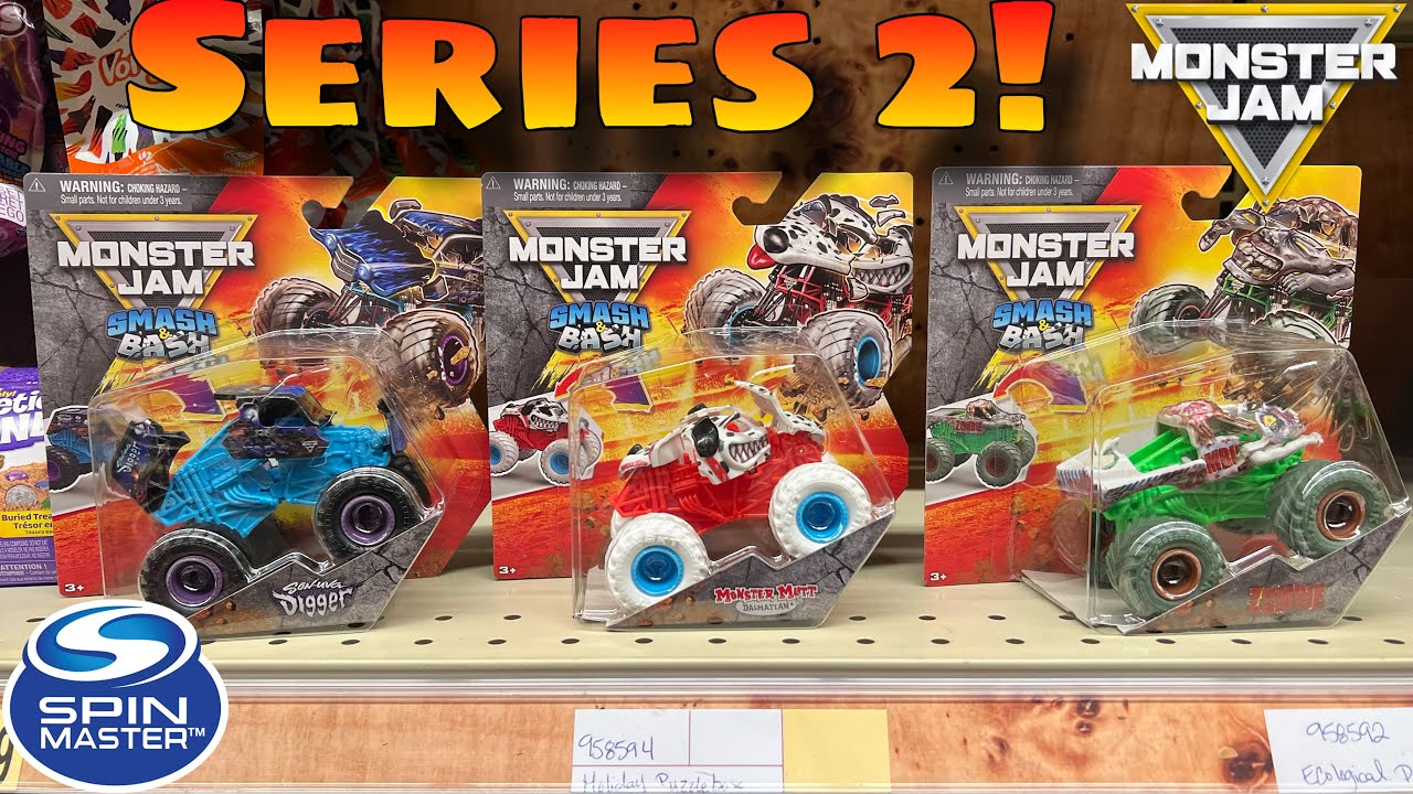 Spin Master Monster Jam — Smash & Bash, серия 2, НАЙДЕНО В Wegmans! БОЛЬШЕ погонь, серия 44 и мно...