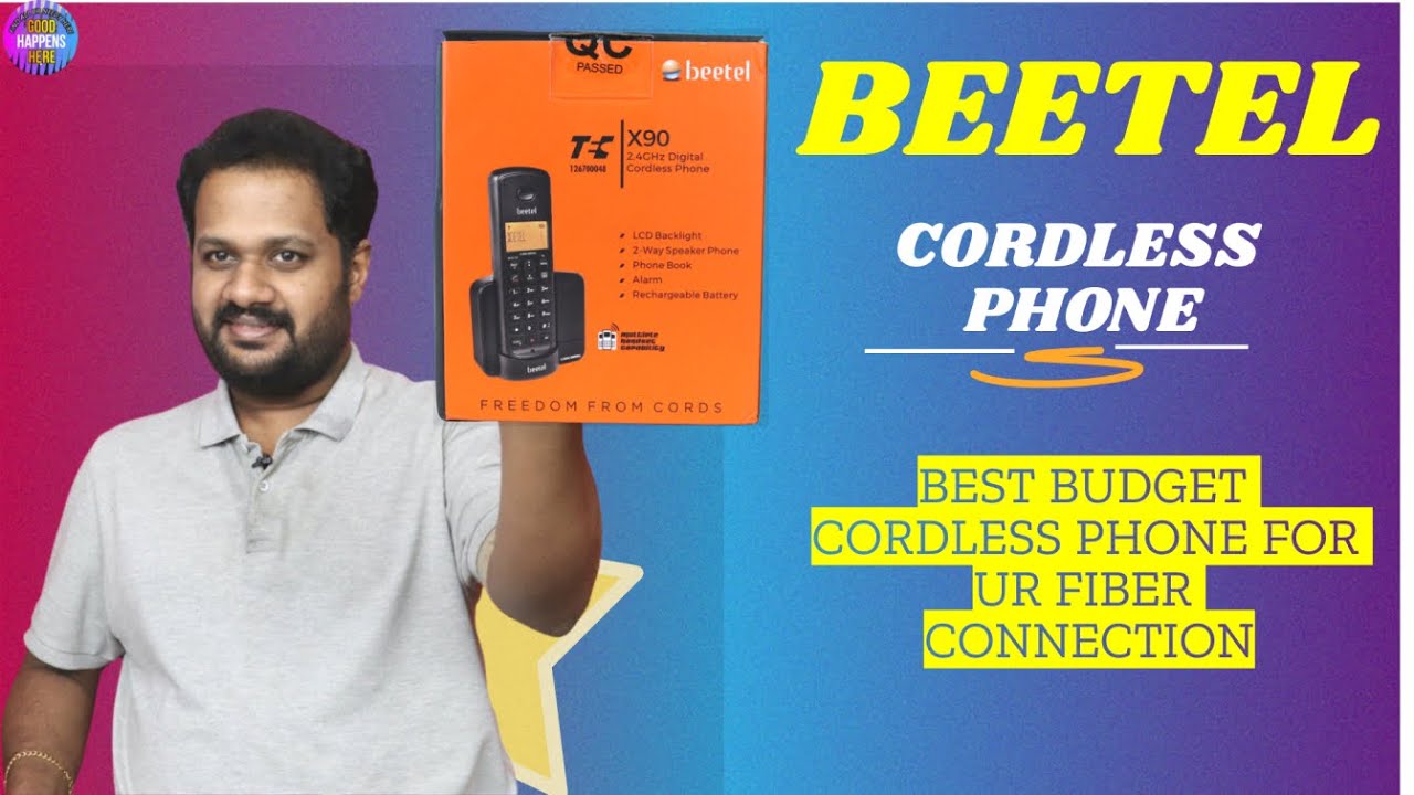Best Cheap Cordless Phone - Beetel X90 Cordless 2.4Ghz Landline Phone with Caller ID - Loud Speaker