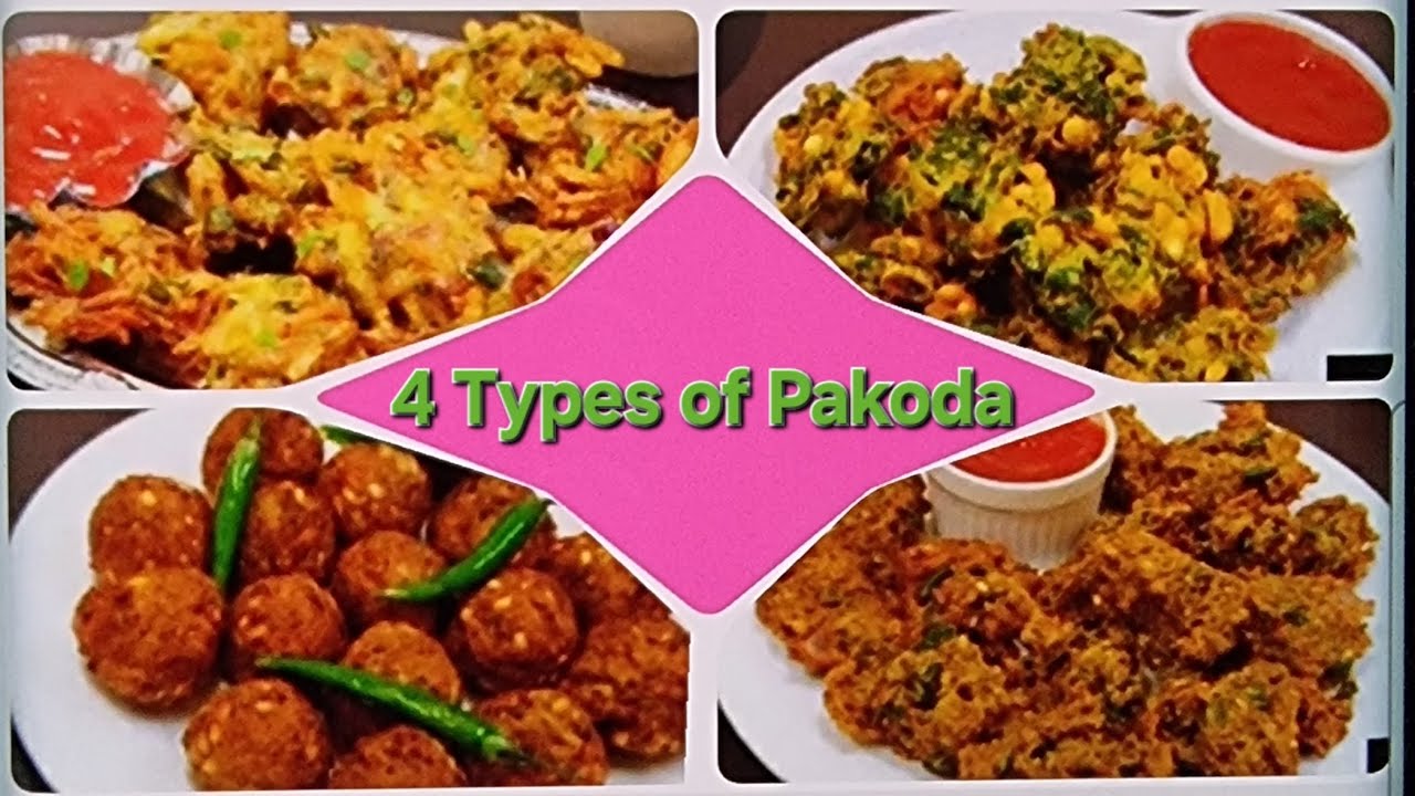4 Types of Pakoda | Pakoda recipes | Ramdan special Pakodas 