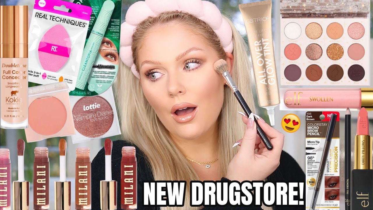 Viral *NEW* Drugstore Makeup Tested 😍 New Elf, Milani, Colourpop & More! Full Face First Impressions