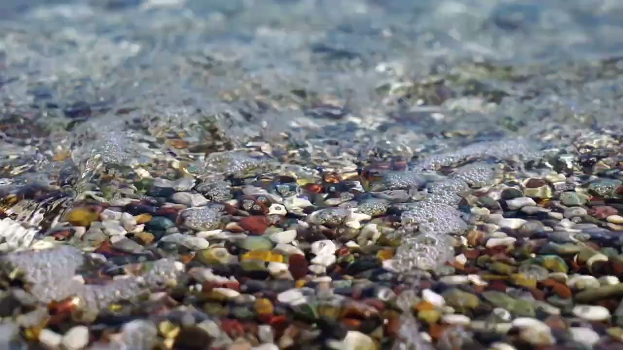 Natural ASMR Pebble Beach Sounds: Let the Ocean Breathe Life into You