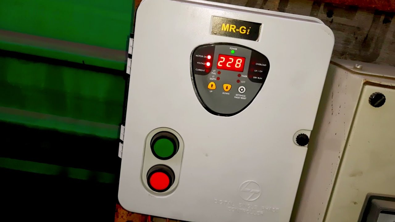 L&T new single phase digital panel ||  smart starter for water pump ac current || automatic starter