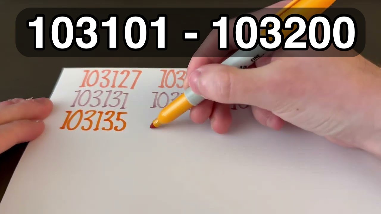 ✍️ Writing 103101 to 103200