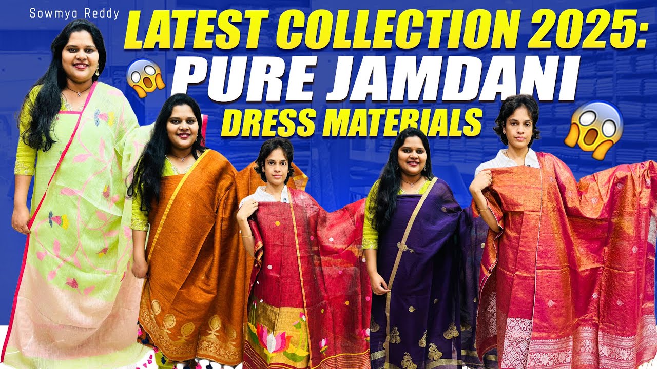 The Ultimate Luxury: PURE JAMDANI Dress Materials 2025 | Latest Handloom Collection & Price 🛍️