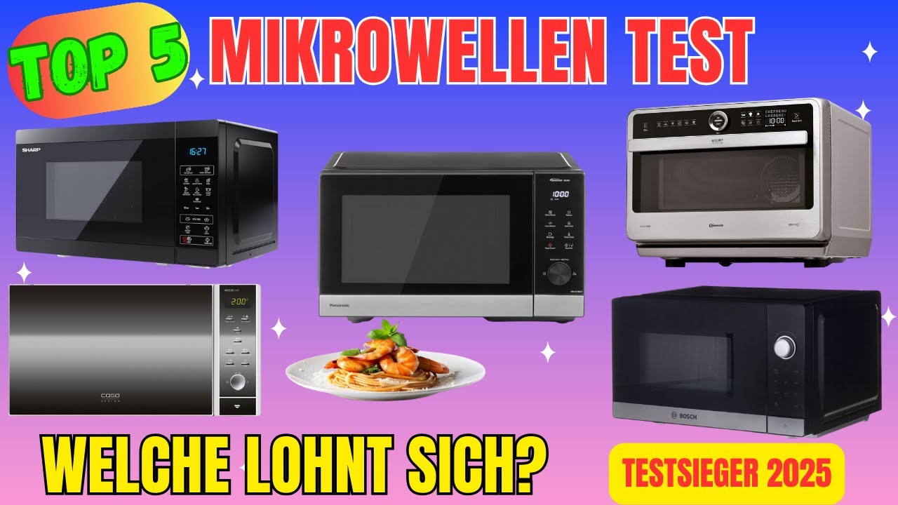Die Beste Mikrowelle 2026: TOP 5 Mikrowellen Test & Vergleich 🏆 Panasonic, Bosch, Caso & Bauknecht
