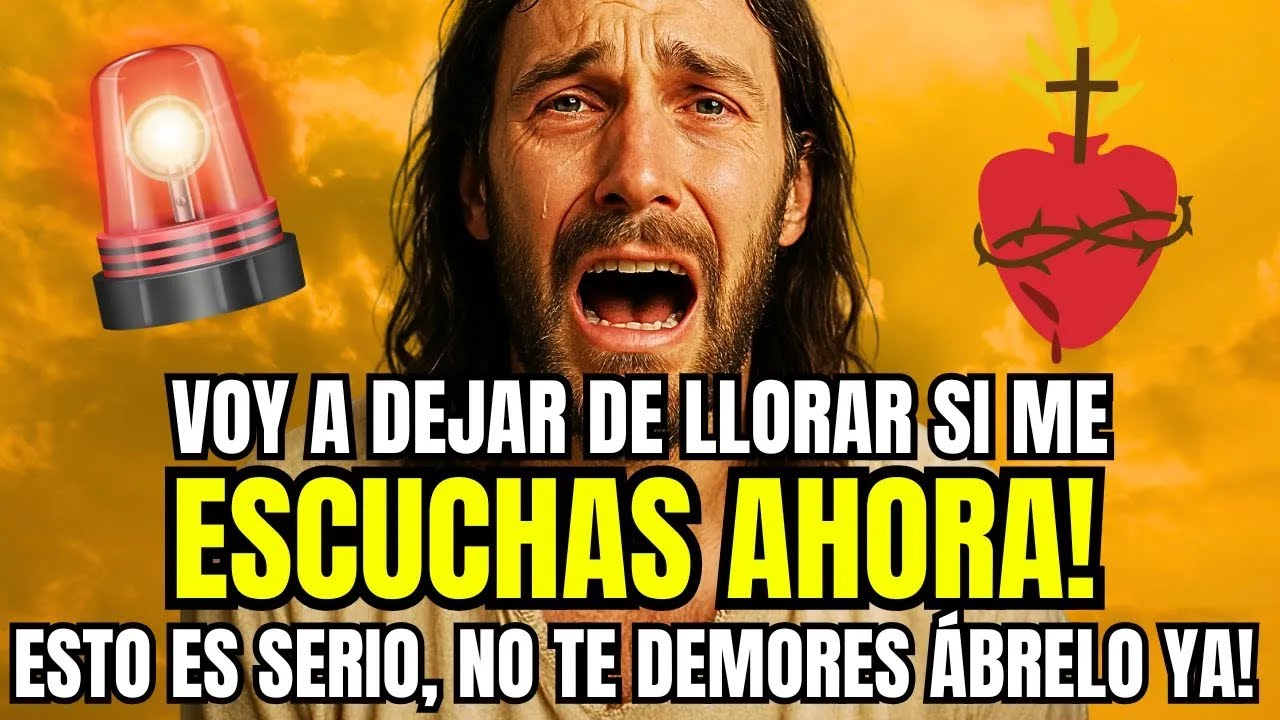 DIOS DICE: MIS LÁGRIMAS SE DETENDRÁN... ¡SI ESCUCHAS ESTE MENSAJE AHORA MISMO!
